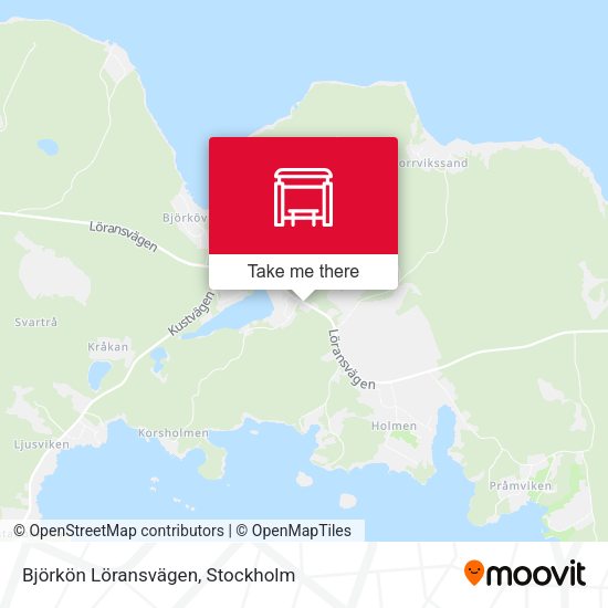 Björkön Löransvägen map