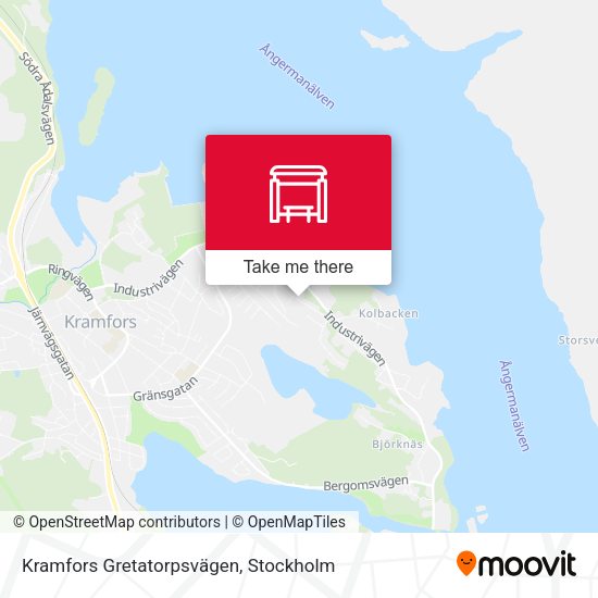 Kramfors Gretatorpsvägen map
