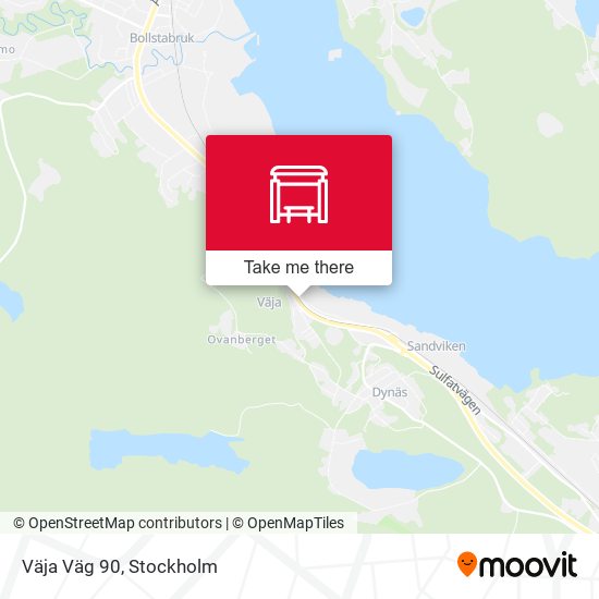 Väja Väg 90 map