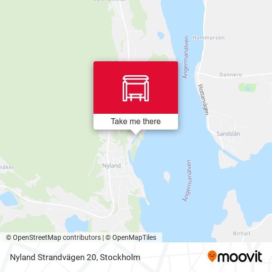 Nyland Strandvägen 20 map