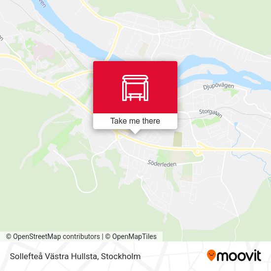 Sollefteå Västra Hullsta map