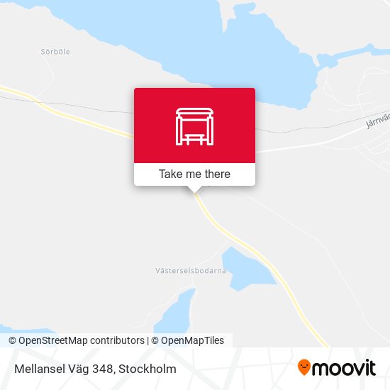 Mellansel Väg 348 map