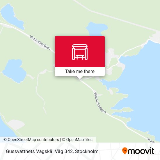 Gussvattnets Vägskäl Väg 342 map