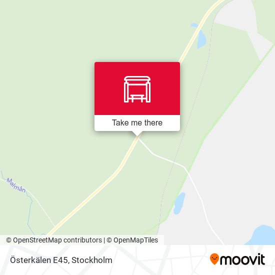 Österkälen E45 map