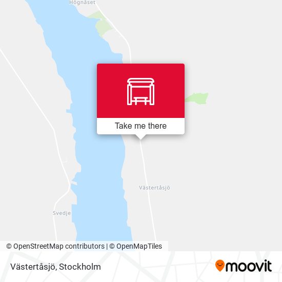 Västertåsjö map