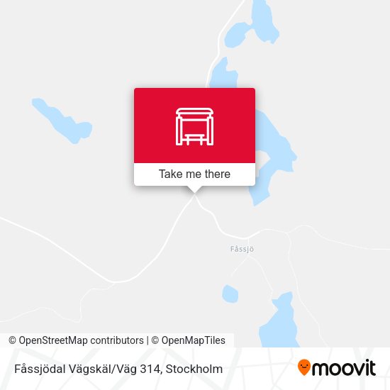 Fåssjödal Vägskäl/Väg 314 map