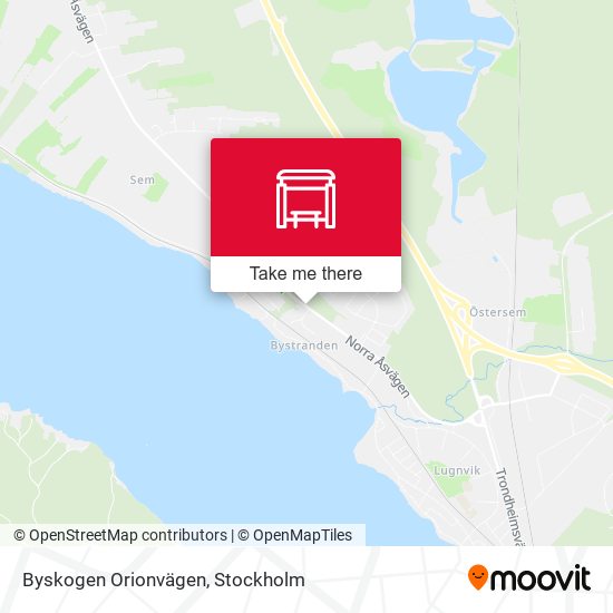 Byskogen Orionvägen map