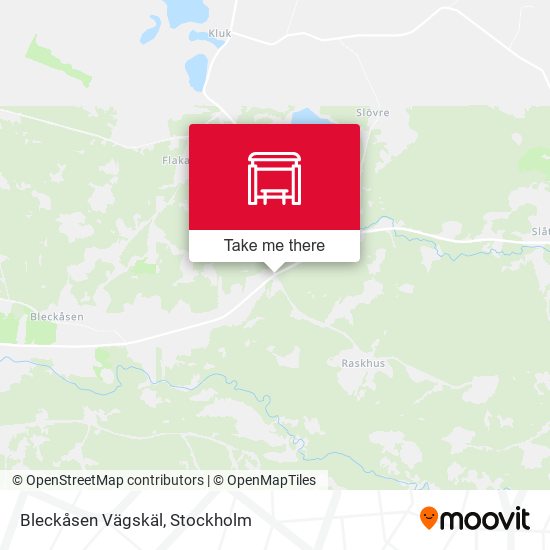 Bleckåsen Vägskäl map