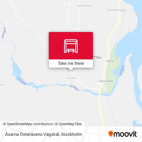 Åsarna Österåsens Vägskäl map