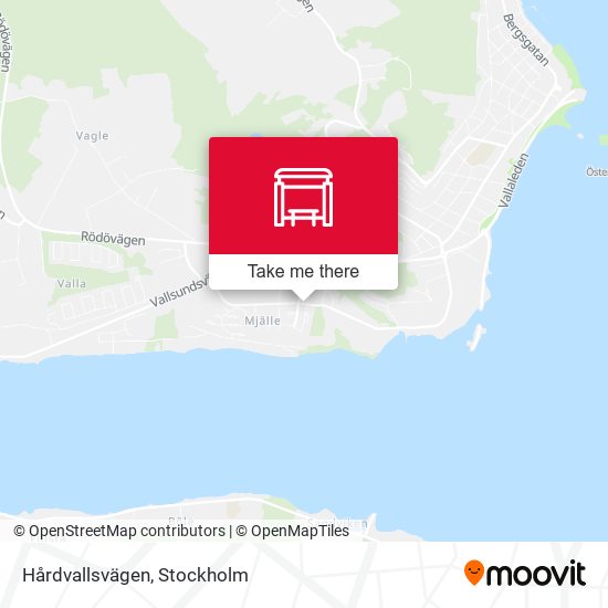 Hårdvallsvägen map
