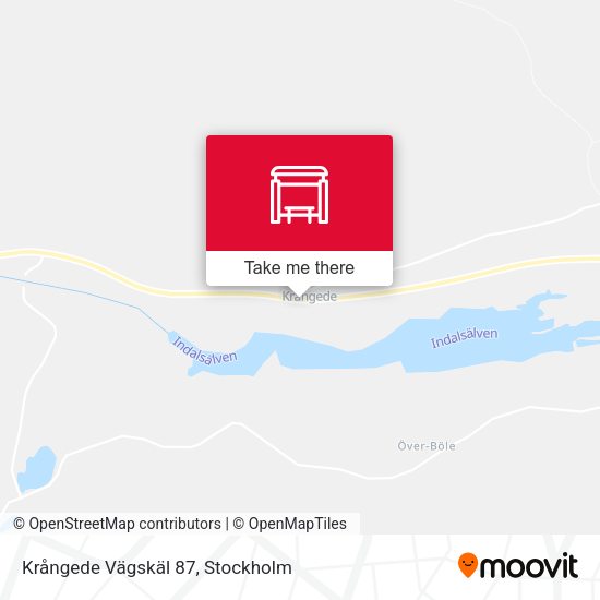 Krångede Vägskäl 87 map