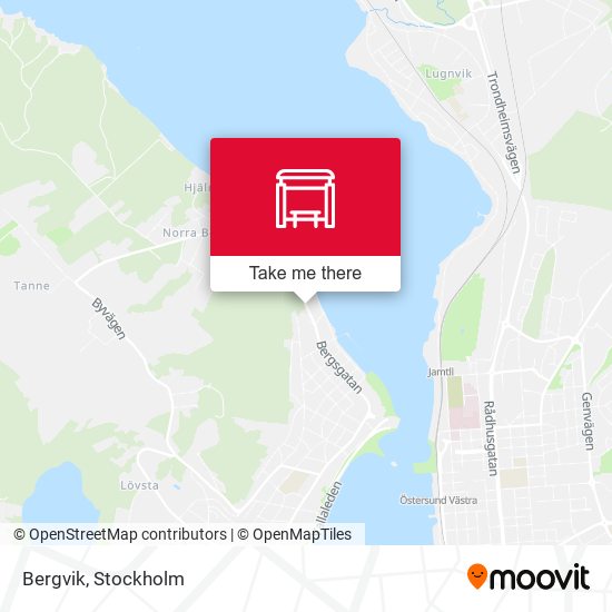 Bergvik map