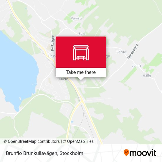 Brunflo Brunkullavägen map