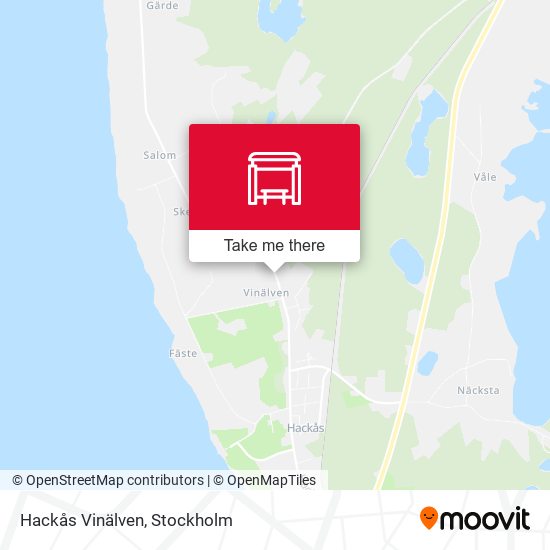 Hackås Vinälven map