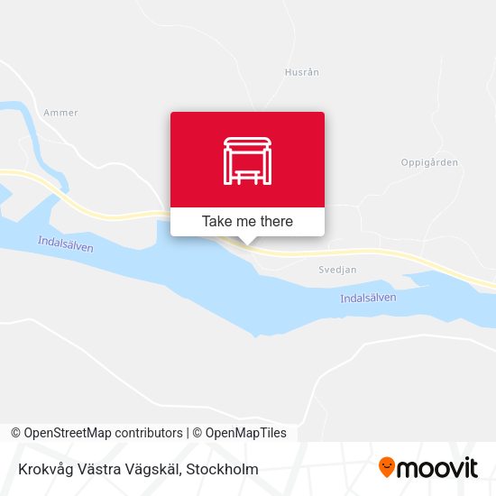 Krokvåg Västra Vägskäl map