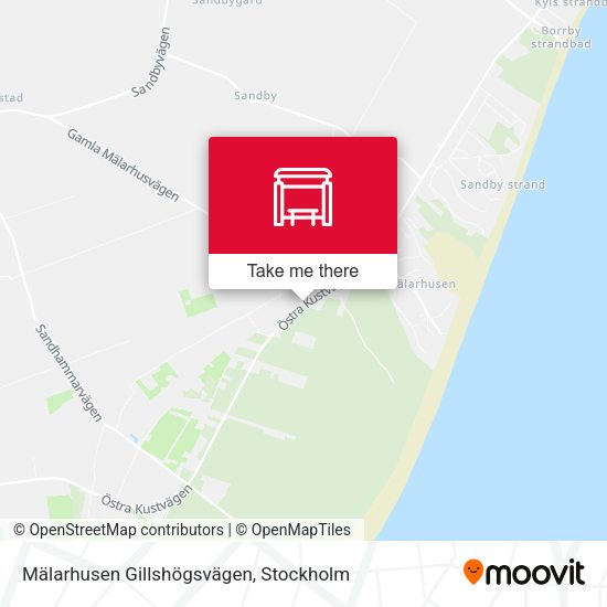 Mälarhusen Gillshögsvägen map