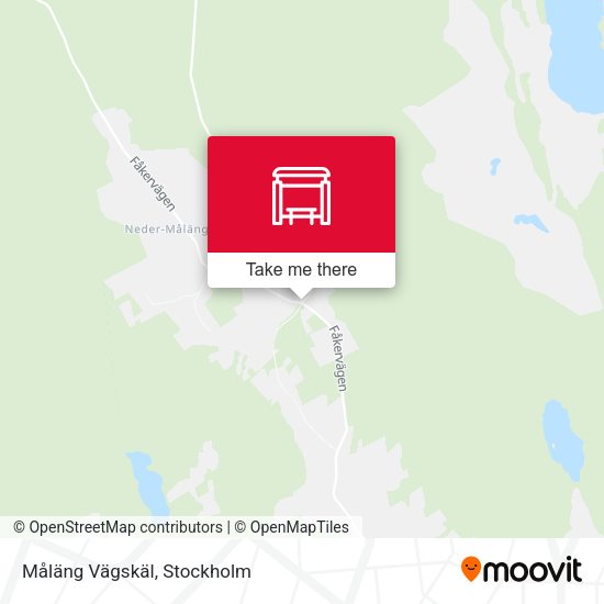 Måläng Vägskäl map