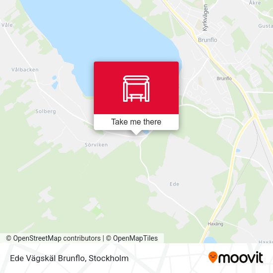 Ede Vägskäl Brunflo map