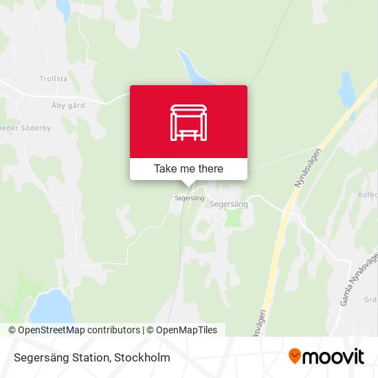 Segersäng Station map