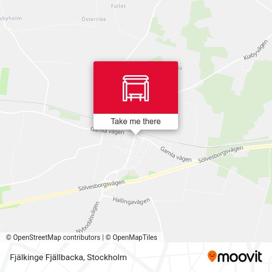 Fjälkinge Fjällbacka map