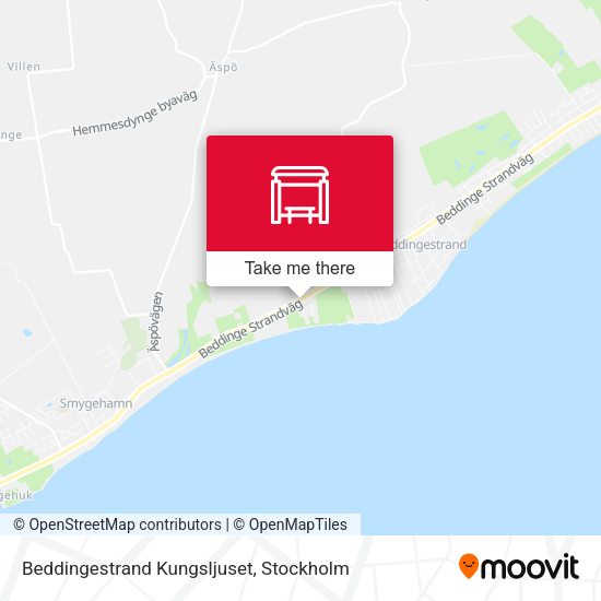 Beddingestrand Kungsljuset map