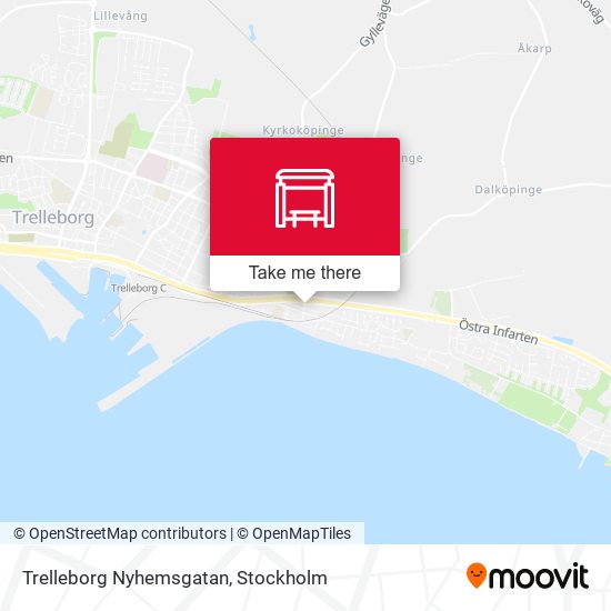 Trelleborg Nyhemsgatan map