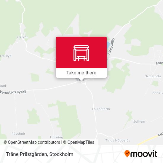 Träne Prästgården map