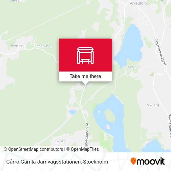 Gårrö Gamla Järnvägsstationen map
