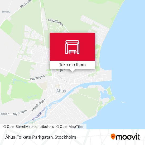 Åhus Folkets Parkgatan map