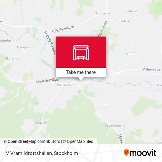 V Vram Idrottshallen map