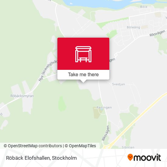 Röbäck Elofshallen map