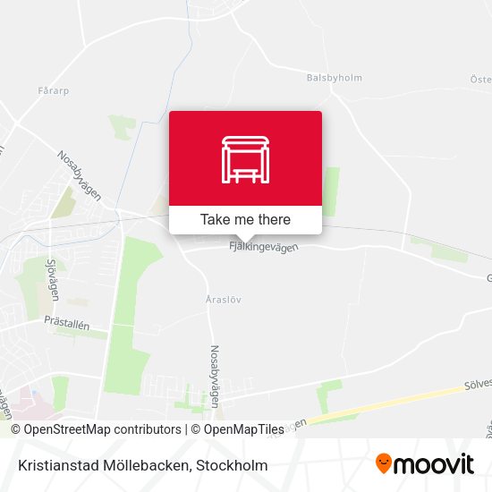 Kristianstad Möllebacken map