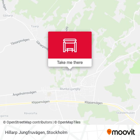 Hillarp Jungfruvägen map