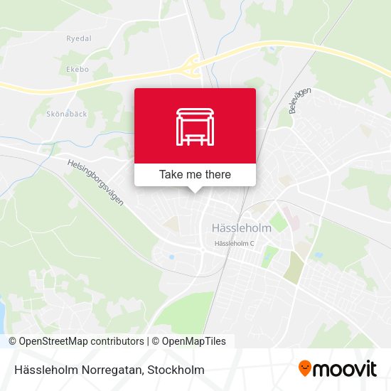 Hässleholm Norregatan map