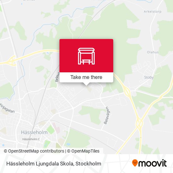 Hässleholm Ljungdala Skola map
