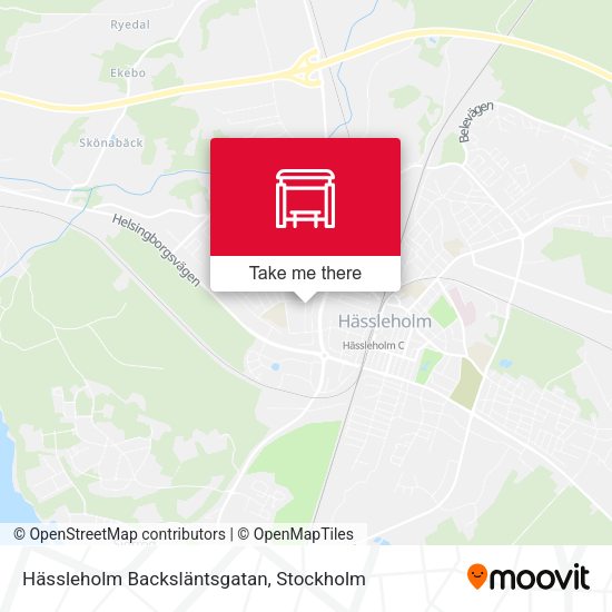 Hässleholm Backsläntsgatan map