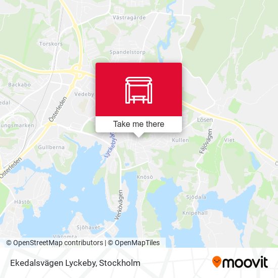 Ekedalsvägen Lyckeby map