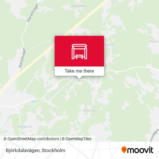 Björkdalavägen map