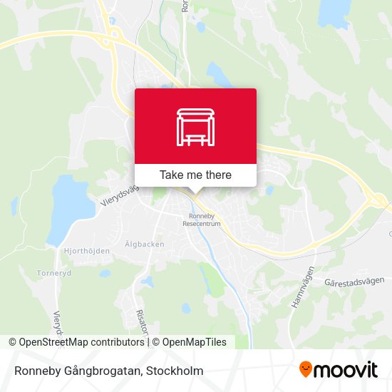 Ronneby Gångbrogatan map