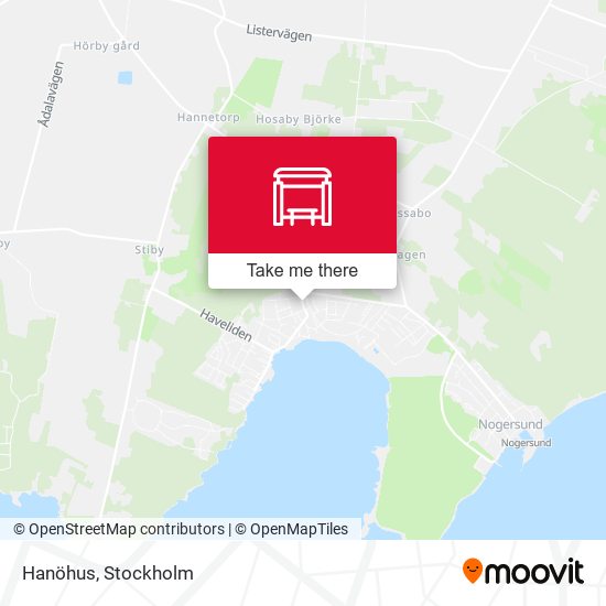 Hanöhus map