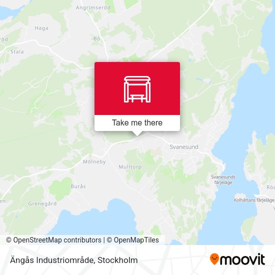 Ängås Industriområde map