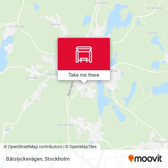 Båtslyckevägen map