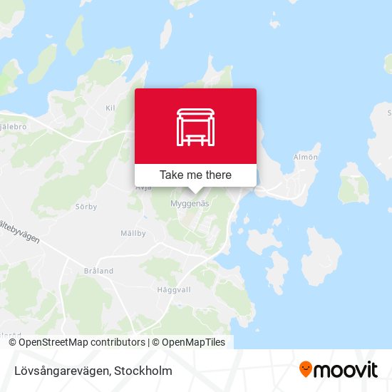 Lövsångarevägen map