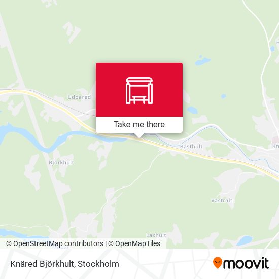 Knäred Björkhult map