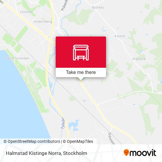 Halmstad Kistinge Norra map