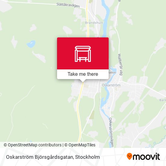 Oskarström Björsgårdsgatan map