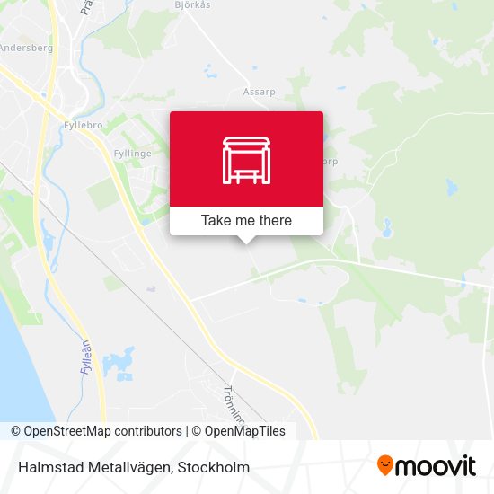 Halmstad Metallvägen map