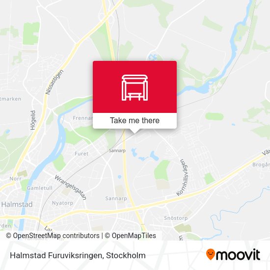Halmstad Furuviksringen map