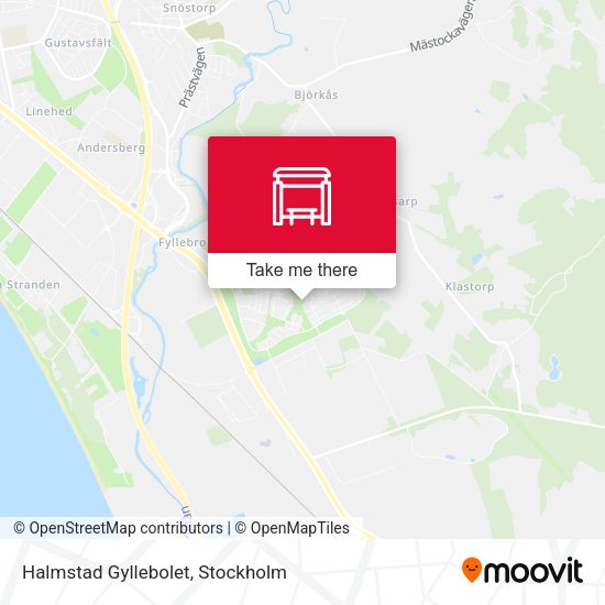 Halmstad Gyllebolet map