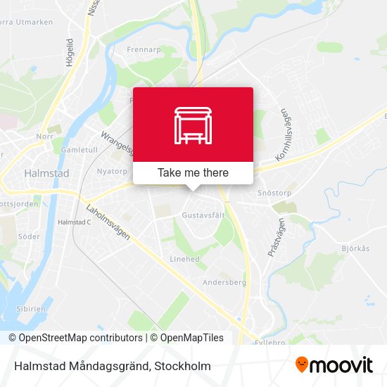 Halmstad Måndagsgränd map
